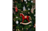 Závesná vianočná dekorácia (2 druhy) Drevený domček (2 ks)