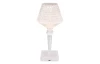 Stolná LED lampa Gixi, imitácia krištáľov