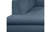 Rohová sedacia  súprava Geneva, zafírovo modrá látka, ľavý roh