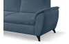 Rohová sedacia  súprava Geneva, zafírovo modrá látka, ľavý roh