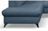 Rohová sedacia  súprava Geneva, zafírovo modrá látka, ľavý roh
