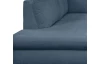 Rohová sedacia  súprava Geneva, zafírovo modrá látka, ľavý roh