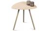 Stolík Mira, priemer 50 cm, béžový