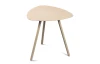 Stolík Mira, priemer 50 cm, béžový