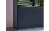 Šatníková skriňa Easy Plus, šírka 270 cm/výška 208 cm, grafit/sklo