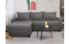 Univerzálna rohová sedacia súprava Brest, stredne šedá látka