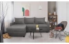 Univerzálna rohová sedacia súprava Brest, stredne šedá látka