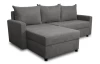 Univerzálna rohová sedacia súprava Brest, stredne šedá látka