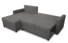 Univerzálna rohová sedacia súprava Brest, stredne šedá látka