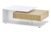 Konferenčný stolík so šuplíkom Alida, biely/dub artisan