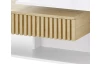 Konferenčný stolík so šuplíkom Alida, biely/dub artisan