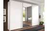 Šatníková skriňa Ernie, biela / zrkadlo