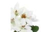 Umelá kytica Plamienky, biela