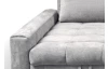 Rohová sedacia súprava Kevin,  svetlo šedá látka, ľavý roh