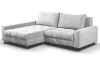 Rohová sedacia súprava Kevin,  svetlo šedá látka, ľavý roh