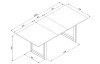 Rozkladací jedálenský stôl Denver 160x90 cm, dub sonoma/antracit