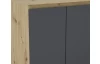 Skrinka 2-dverová Carlos, dub artisan/grafit, 75 cm