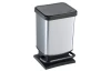 Odpadkový kôš Paso 20 l, strieborný