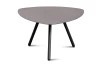 Stolík Mira, priemer 60 cm, antracitový