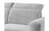 Rohová sedačka Dover, šedo-béžová štruktúrovaná látka, ľavý roh