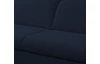 Rohová sedacia súprava Glow, námornícka modrá látka, pravý roh