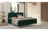 Posteľ Parana 180x200 cm, fľaškovo zelená zamatová látka