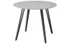 Okrúhly jedálenský stôl Floris 100 cm, imitácia šedého kameňa
