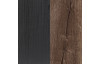 Posteľ s nočnými stolíkmi Redondo 180x200 cm, dub bahenný/dub čierny