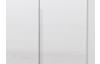 Šatníková skriňa New York D, 90 cm, biela / biely lesk