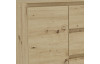Široká komoda se 4 zásuvkami Carlos, dub artisan, 120 cm