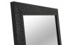 Nástenné zrkadlo Glamour 40x40 cm, čierna štruktúra