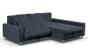 Rohová sedacia súprava Kevin,tmavomodrá látka, pravý roh