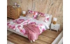 Obliečky Rosa, bavlnený satén, ružové kvetinové