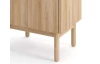 Nočný stolík Boho, dub riviéra/biely mramor