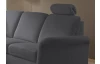 Sedacia súprava Joker, tvar U, šedá látka, s funkciami
