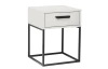 Nočný stolík s 1 zásuvkou Suna, biely