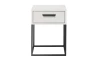 Nočný stolík s 1 zásuvkou Suna, biely