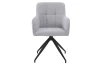 Jedálenská stolička Francis, svetlo šedá štruktúrovaná látka