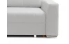Rohová sedacia súprava Stilo, svetlo šedá látka, ľavý roh
