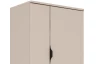 Vysoká skrinka s presklením Avola, béžová kašmír/dub cremona