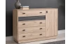 Komoda so šuplíkmi Ancona, 135 cm, dub estana/antracit