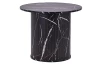 Okrúhly konferenčný stolík Treviso, 60 cm, čierny mramor