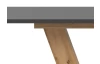 Rozkladací jedálenský stôl Moteon 150x90 cm,sivý/dub artisan,podnož V