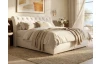 Posteľ boxspring Agnes 180x200 cm, krémová látka
