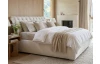 Posteľ boxspring Agnes 180x200 cm, krémová látka