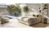 Posteľ boxspring Agnes 180x200 cm, krémová látka