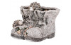 Obal na kvetináč Topánky s ježkami 25 cm, kamenný vzhľad