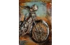 Kovový obraz na stenu Motorka veterán 60x80 cm, vintage