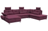 Sedacia súprava Madeira 3A, fialová lila látka, tvar pravé U