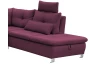 Sedacia súprava Madeira 3A, fialová lila látka, tvar pravé U
